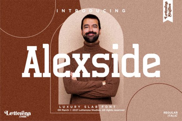 Alexside: A Bold Slab Serif Font for Makers