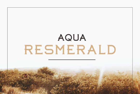 Aqua Resmerald: A Bold Serif Font for Digital Design
