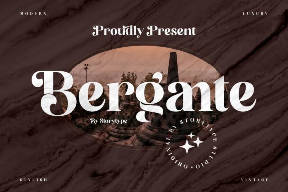 Bergante: A Bold Serif Font for Brand Identity
