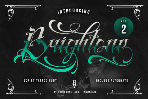 Brightone Font: Bold Blackletter for Branding