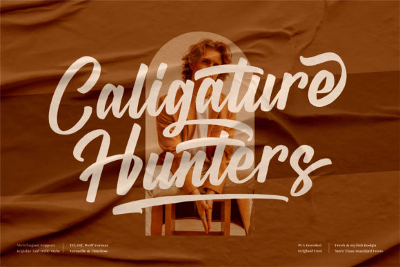 Caligature Hunters: A Bold Handwritten Font for Brands