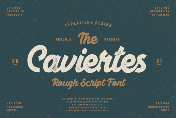 Caviertes Font: Bold Script for Web Headlines