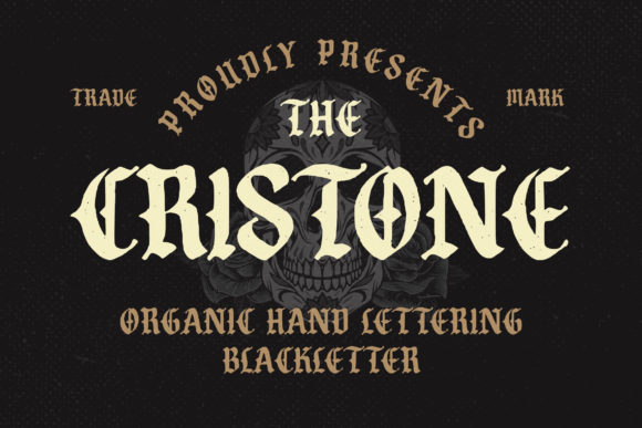 Cristone Typeface: Bold Blackletter for Modern Brands