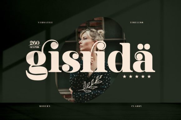 Gisrida: A Bold Serif Font for Modern Branding