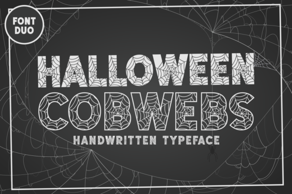 Halloween Cobwebs Font for Crafters