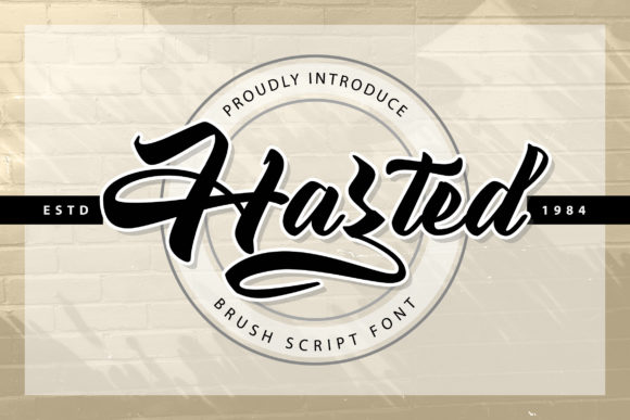 Hazted Font: Bold Handwritten Style for Makers