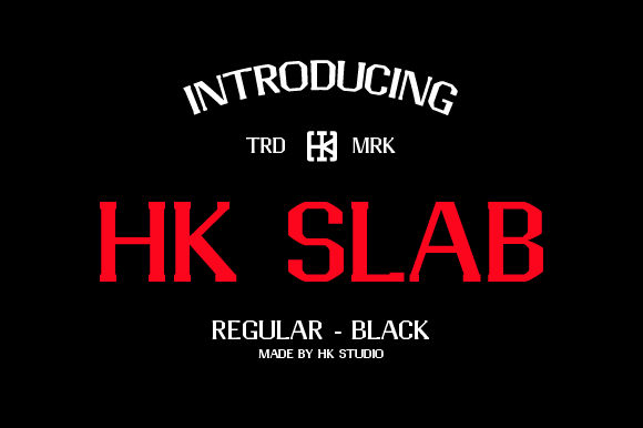 HK Slab Typeface for Bold Branding