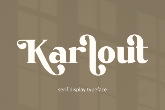 Karlout: A Bold Serif Font for Editorial Design