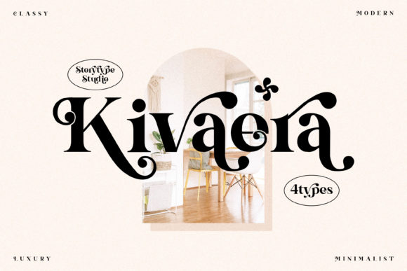Kivaera Font: Bold Serif for Branding