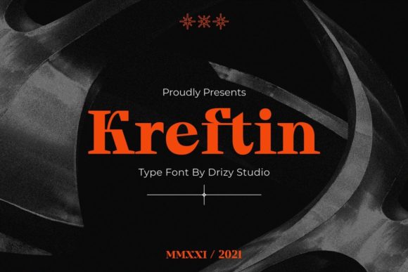 Kreftin: A Bold Serif Typeface for Editorial Impact