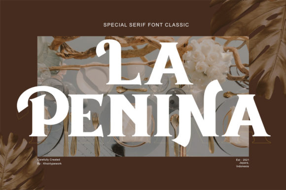 La Penina Font: Bold Serif Style for Makers