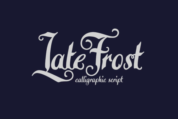 Late Frost Font: Bold Script for Campaigns