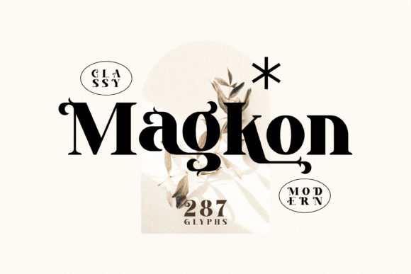 Magkon Font: Elevating Brand Identity with Bold Serif Style