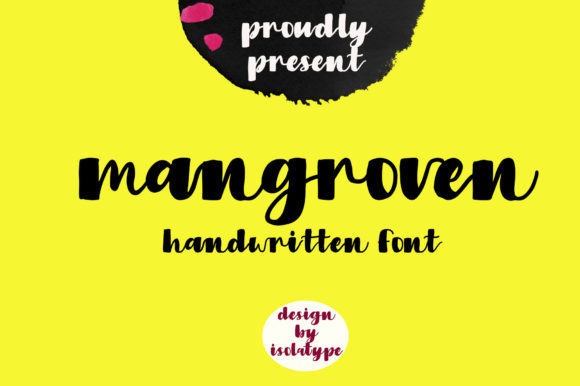 Mangroven: A Bold Handwritten Font for Makers