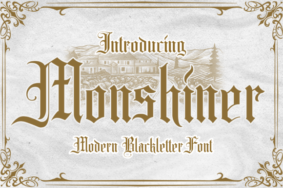 Monshiner: The Blackletter Font That Elevates Brand Identity