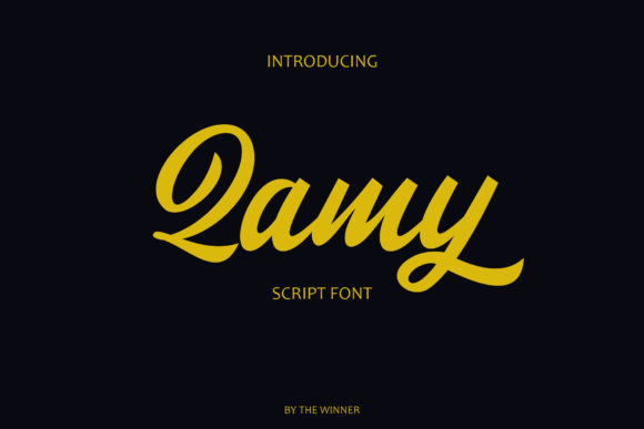 Qamy Font: Bold Handwritten Style for Branding