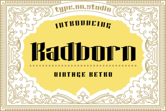 Radborn: A Bold Blackletter Font for Digital Design