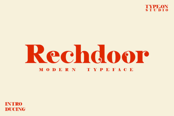 Rechdoor: A Bold Serif Font for Editorial Design