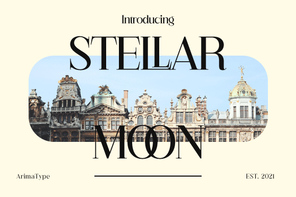 Stellar Moon: A Bold Serif Font for Editorial Design