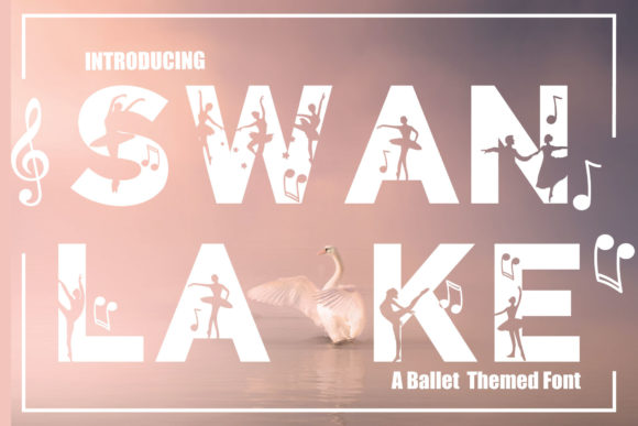 Swan Lake: A Bold Decorative Font for Editorial Design