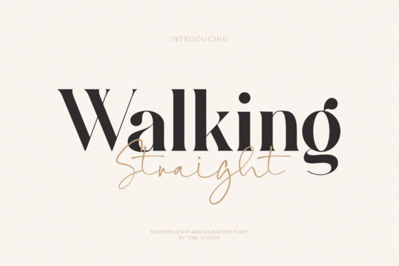 Walking Straight: The Versatile Serif Font for Bold Campaigns